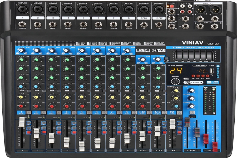 VINIAV GM12X 帶效果調音臺